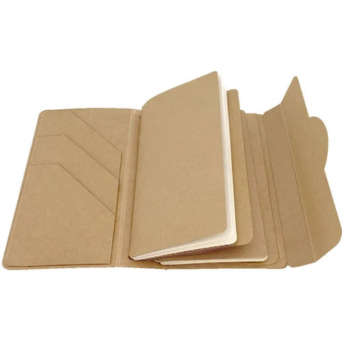 Graphic 45 - Travel Album With Inserts, Waterfall Folder, & Journaling Notebook - Kraft