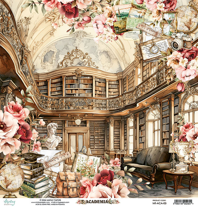 Mintay Papers - Academia Collection - 12 x 12 Double Sided Paper - 03
