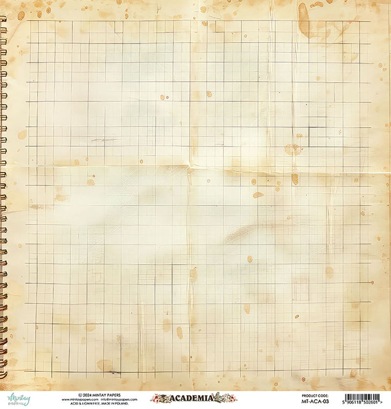 Mintay Papers - Academia Collection - 12 x 12 Double Sided Paper - 03