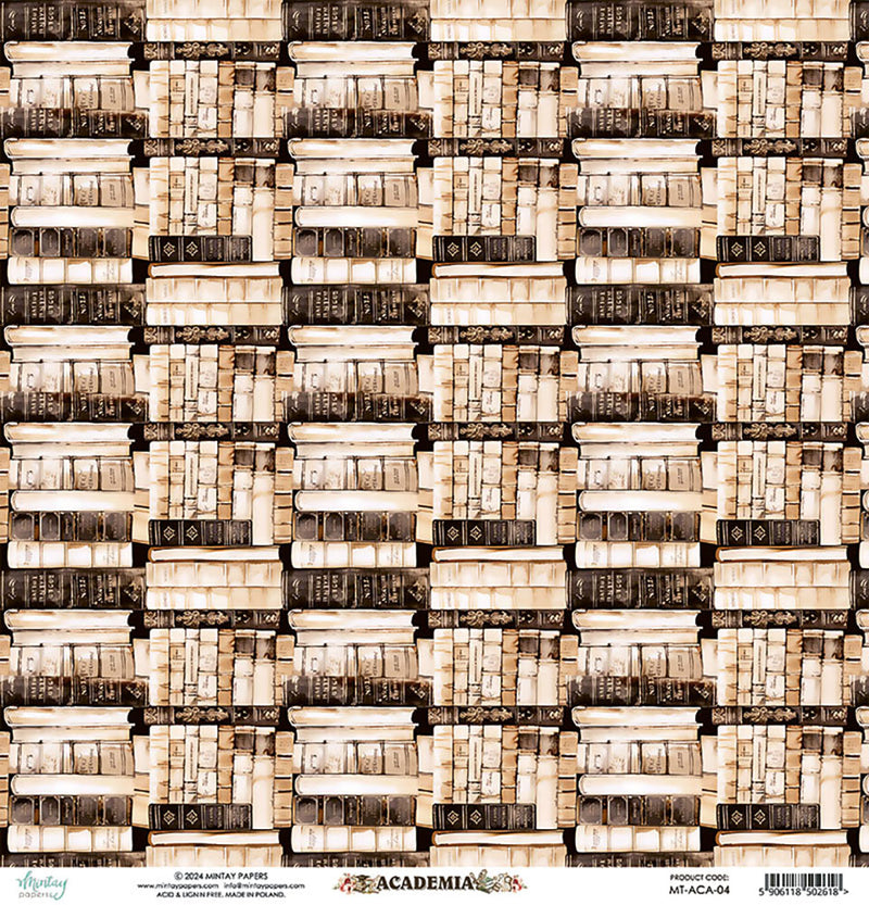 Mintay Papers - Academia Collection - 12 x 12 Double Sided Paper - 04