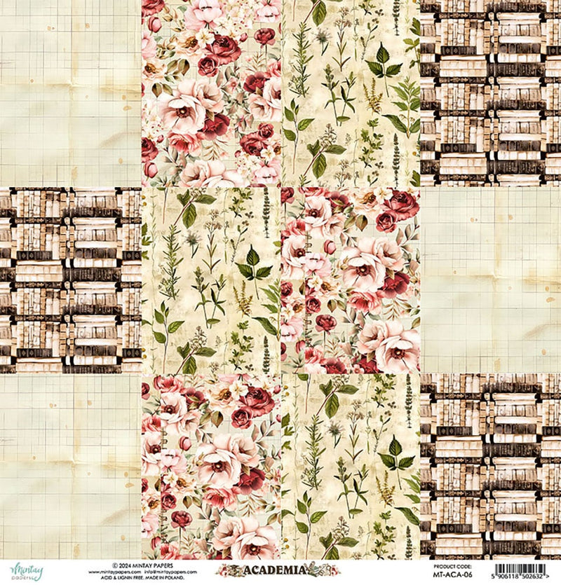 Mintay Papers - Academia Collection - 12 x 12 Double Sided Paper - 06