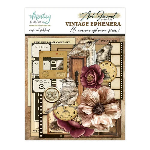 Mintay Papers - Art Journal Ephemera Pack - Vintage