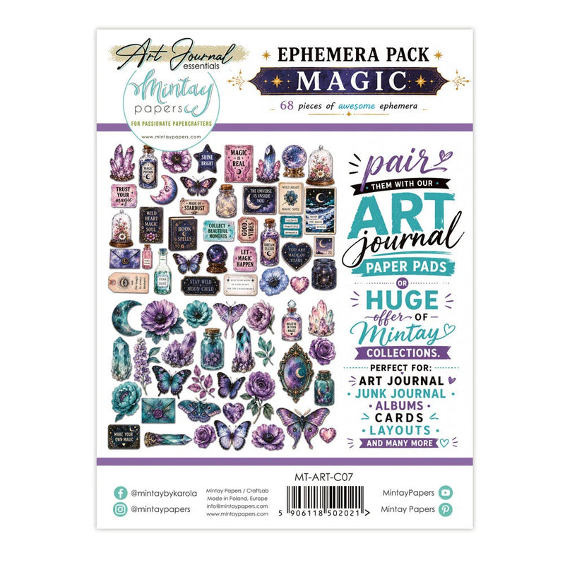 Mintay Papers - Art Journal Ephemera Pack - Magic