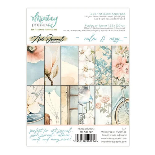 Mintay Papers - 6 x 8 Art Journal Paper Pad - Calm & Cozy