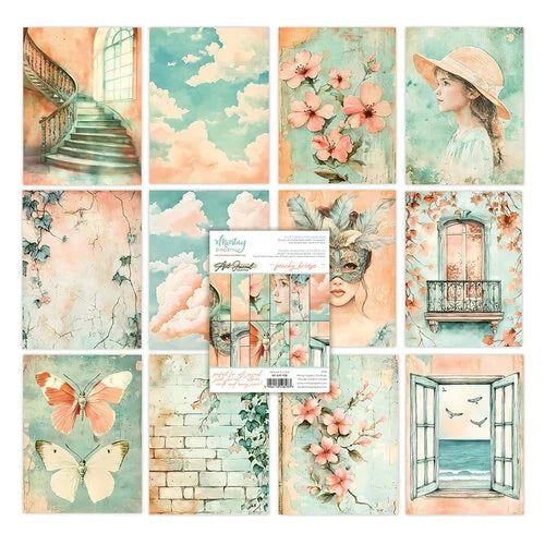 Mintay Papers - 6 x 8 Art Journal Paper Pad - Peachy Breeze