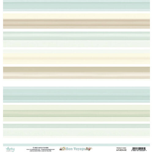 Mintay Papers - Bon Voyage Collection - 12 x 12 Double Sided Paper - 02