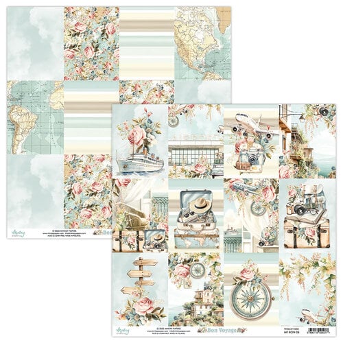Mintay Papers - Bon Voyage Collection - 12 x 12 Double Sided Paper - 06