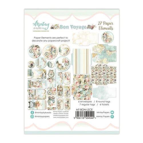 Mintay Papers - Bon Voyage Collection - Paper Elements
