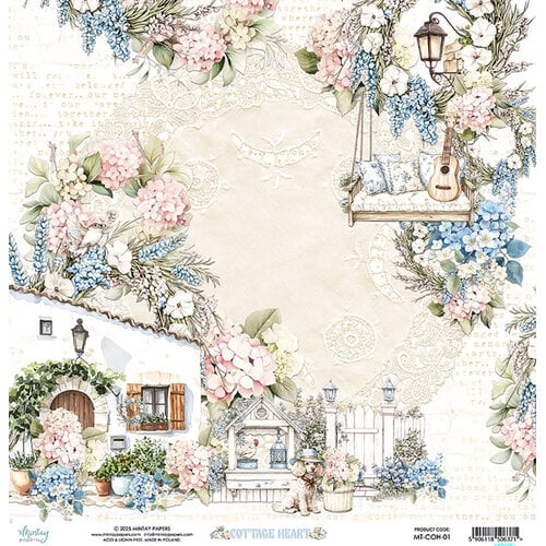 Mintay Papers - Cottage Heart - 12 x 12 Double Sided Paper - 01