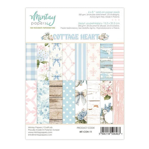 Mintay Papers - Cottage Heart - 6 x 8 Paper Pad - Add-On