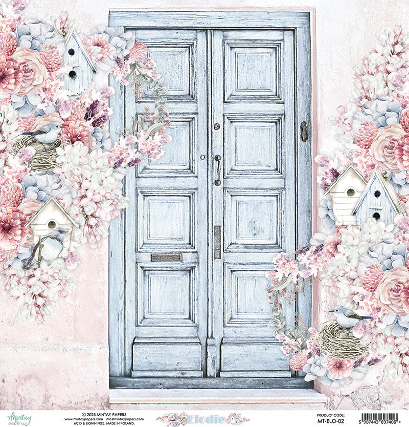 Mintay Papers - Elodie Collection - 12 x 12 Double Sided Paper - 02