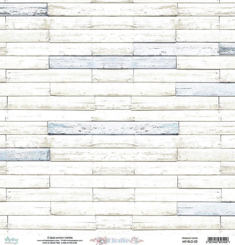 Mintay Papers - Elodie Collection - 12 x 12 Double Sided Paper - 02