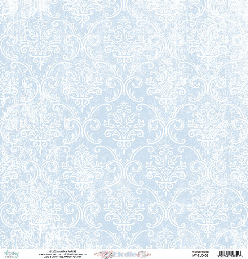 Mintay Papers - Elodie Collection - 12 x 12 Double Sided Paper - 03