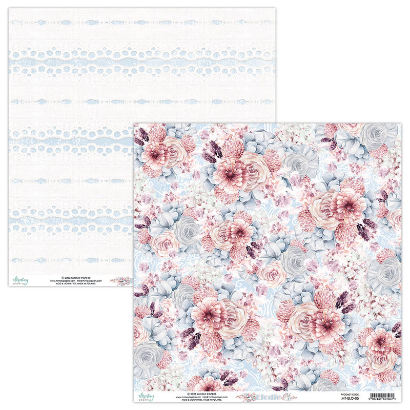 Mintay Papers - Elodie Collection - 12 x 12 Double Sided Paper - 05