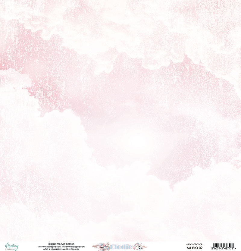 Mintay Papers - Elodie Collection - 12 x 12 Double Sided Paper - Elements