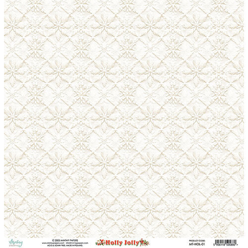 Mintay Papers - Holly Jolly - 12 x 12 Double Sided Paper - 01