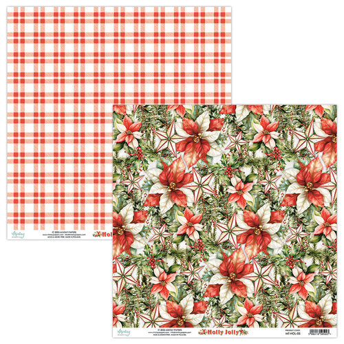 Mintay Papers - Holly Jolly - 12 x 12 Double Sided Paper - 05