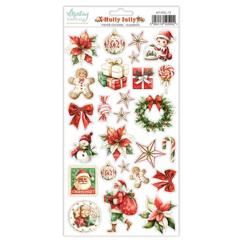 Mintay Papers - Holly Jolly - 6 x 12 Stickers - Elements