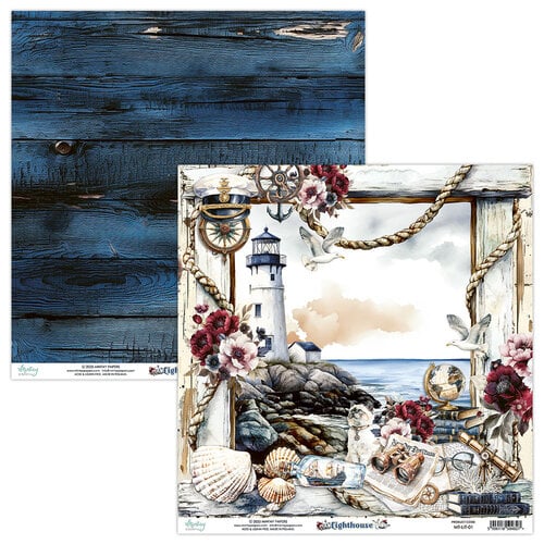 Mintay Papers - Lighthouse Collection - 12 x 12 Double Sided Paper - 01