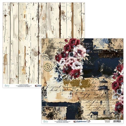 Mintay Papers - Lighthouse Collection - 12 x 12 Double Sided Paper - 04