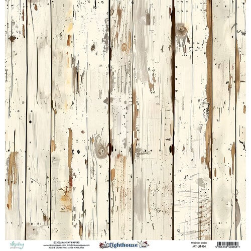 Mintay Papers - Lighthouse Collection - 12 x 12 Double Sided Paper - 04