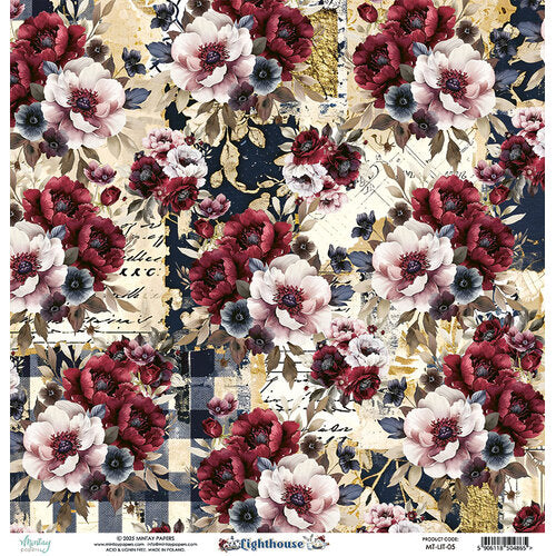 Mintay Papers - Lighthouse Collection - 12 x 12 Double Sided Paper - 05