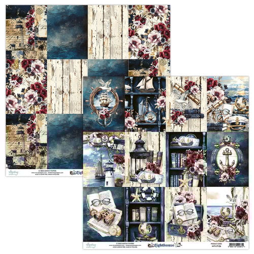 Mintay Papers - Lighthouse Collection - 12 x 12 Double Sided Paper - 06