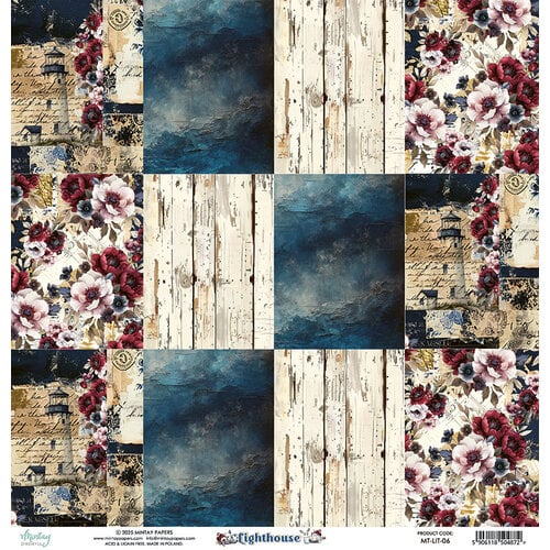 Mintay Papers - Lighthouse Collection - 12 x 12 Double Sided Paper - 06