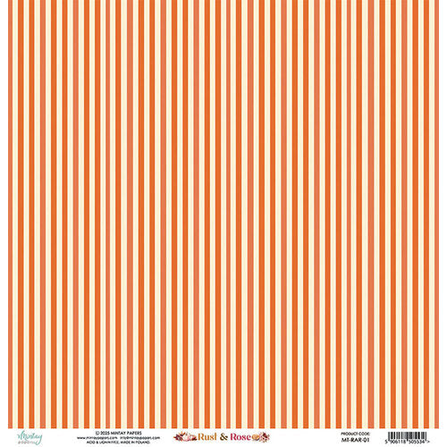Mintay Papers - Rust & Rose Collection - 12 x 12 Double Sided Paper - 01