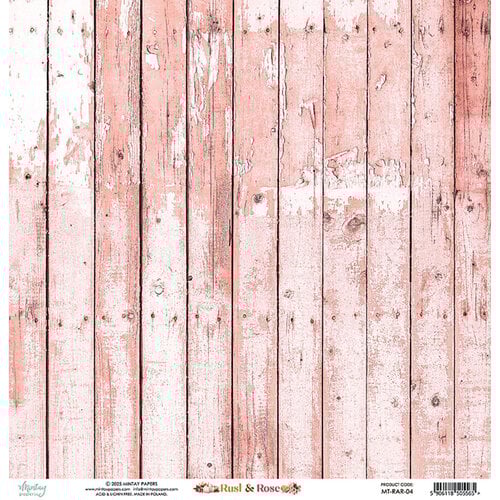 Mintay Papers - Rust & Rose Collection - 12 x 12 Double Sided Paper - 04