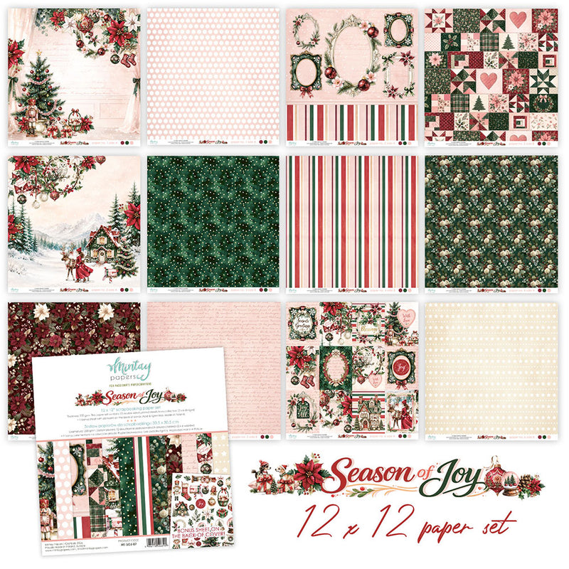 Mintay Papers - Season Of Joy - 12 x 12 Paper Set
