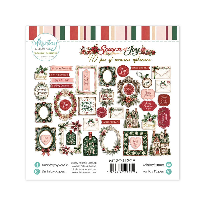 Mintay Papers - Season Of Joy - Ephemera Pack
