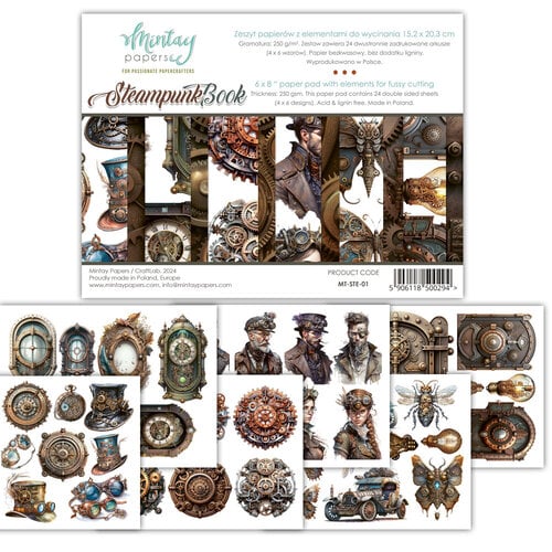 Mintay Papers - Steampunk - 6 x 8 Paper Pad