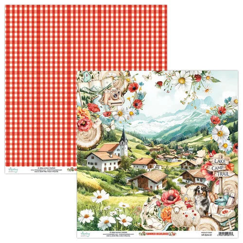 Mintay Papers - Summer Highlands - 12 x 12 Double Sided Paper - 01