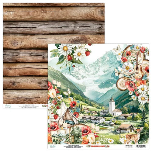 Mintay Papers - Summer Highlands - 12 x 12 Double Sided Paper - 03