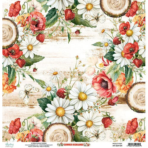 Mintay Papers - Summer Highlands - 12 x 12 Double Sided Paper - 04