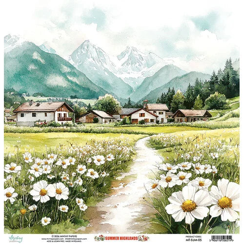 Mintay Papers - Summer Highlands - 12 x 12 Double Sided Paper - 05