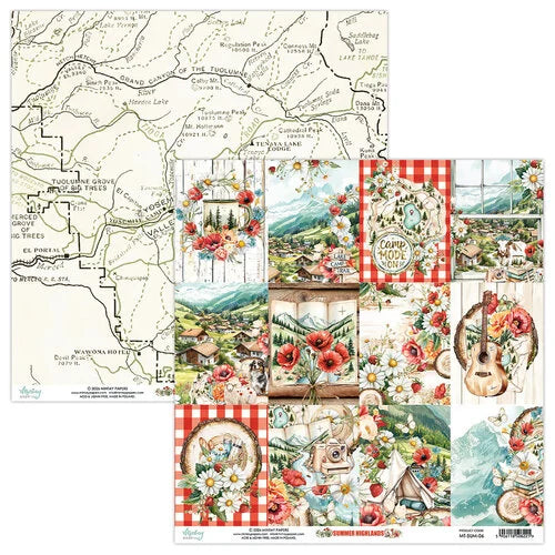 Mintay Papers - Summer Highlands - 12 x 12 Double Sided Paper - 06