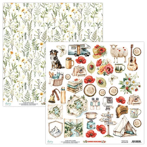 Mintay Papers - Summer Highlands - 12 x 12 Paper - Elements