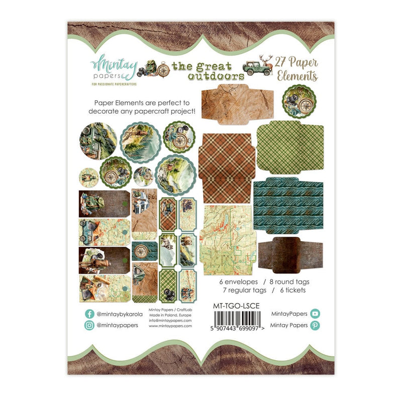 Mintay Papers - The Great Outdoors Collection - Paper Elements