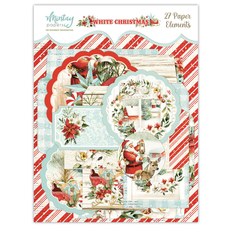 Mintay Papers - White Christmas - Embellishments - Paper Elements