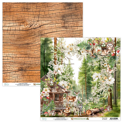Mintay Papers - Wildwood Secrets Collection - 12 x 12 Double Sided Paper - 01