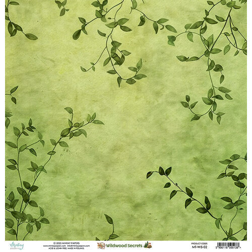 Mintay Papers - Wildwood Secrets Collection - 12 x 12 Double Sided Paper - 02