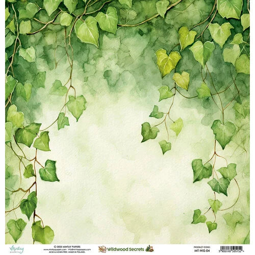Mintay Papers - Wildwood Secrets Collection - 12 x 12 Double Sided Paper - 04