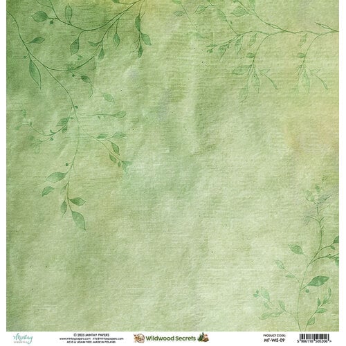 Mintay Papers - Wildwood Secrets Collection - 12 x 12 Double Sided Paper - Elements