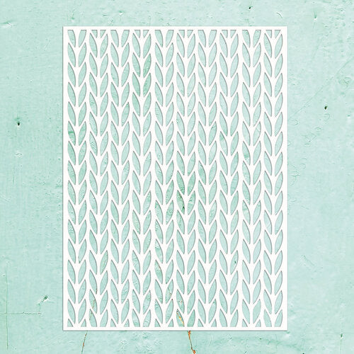 Mintay Papers - Kreativa - 6 x 8 Stencil - Knitwear
