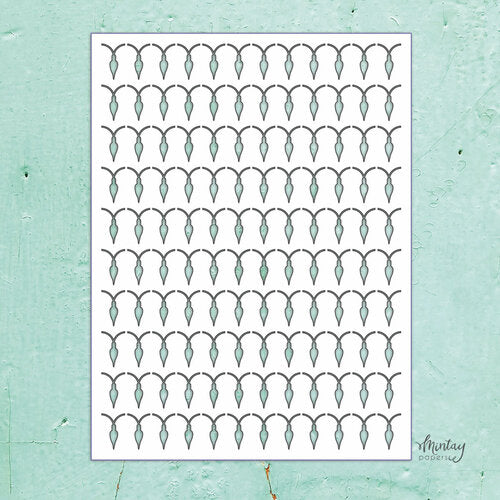 Mintay Papers - Kreativa - 6 x 8 Stencil - Christmas Lights