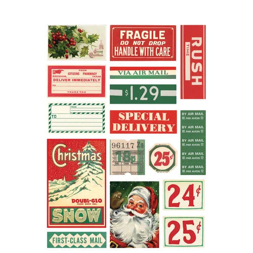 Simple Stories - Simple Vintage Dear Santa Collection - Sticker Book