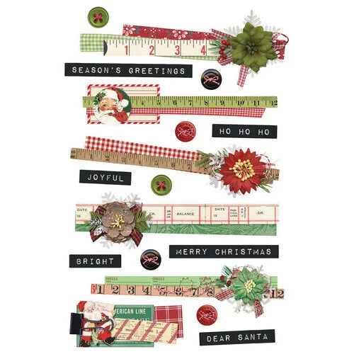 Simple Stories - Simple Vintage Dear Santa Collection - Sticker Book
