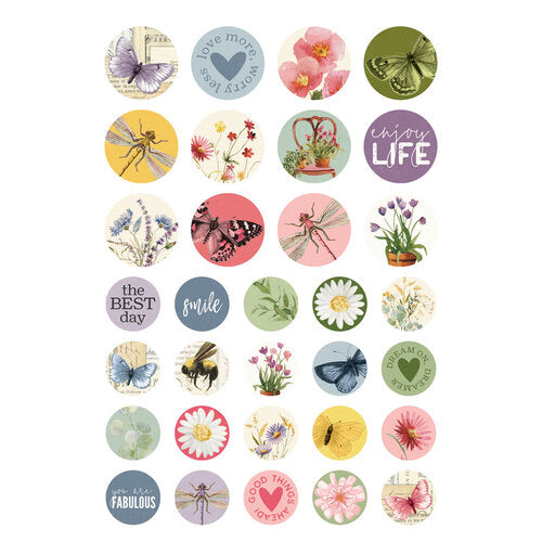 Simple Stories - Simple Vintage Meadow Flowers Collection - Sticker Book